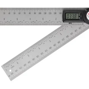 Угломер-линейка электронный WORTEX DAR 2000 в кор. +-0,2°, 200 мм 0323273