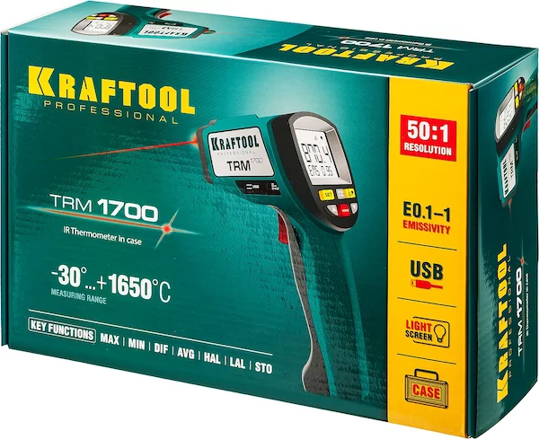 Инфракрасный пирометр Kraftool TRM-1700 45701-1650 — изображение 2