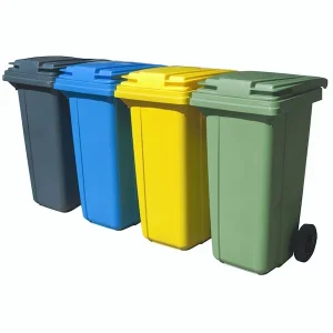 Передвижной мусорный контейнер с крышкой 120 л. Intellpack 23.C29