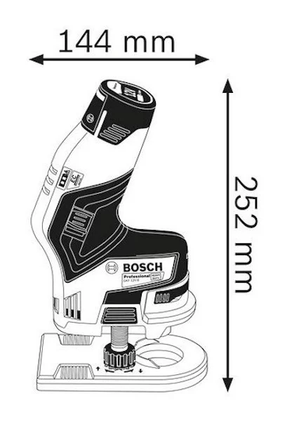 Аккумуляторный кромочный фрезер Bosch GKF 12V-8 06016B0002 — изображение 4
