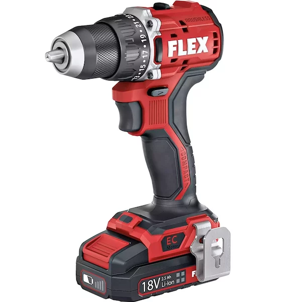 Дрель-шуруповерт аккумуляторный FLEX DD 2G 18.0-EC LD/2.5 Set 519049 — изображение 6