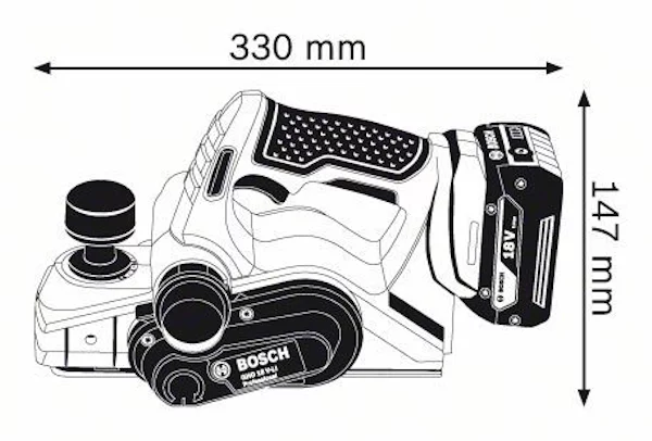 Аккумуляторный рубанок Bosch GHO 18 V-LI 06015A0300 — изображение 5