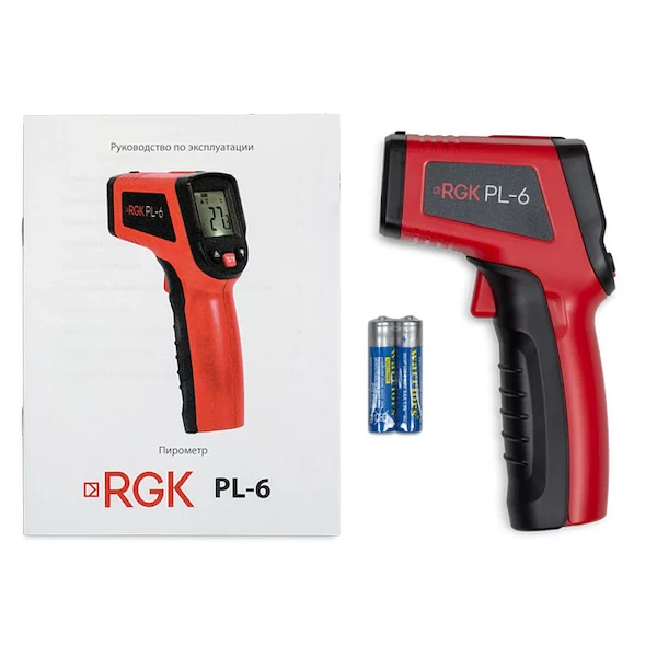 Инфракрасный пирометр RGK PL-6 с лазерным целеуказателем 776196 — изображение 4