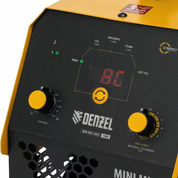Аппарат инверторной сварки Denzel Mini MIG-140FG 94322 — изображение 11
